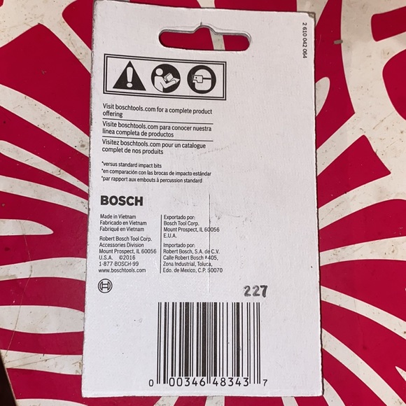 NEW BOSCH 5 Pack Robertson Philips combo impact bits quality touch drill driver - Picture 5 of 5